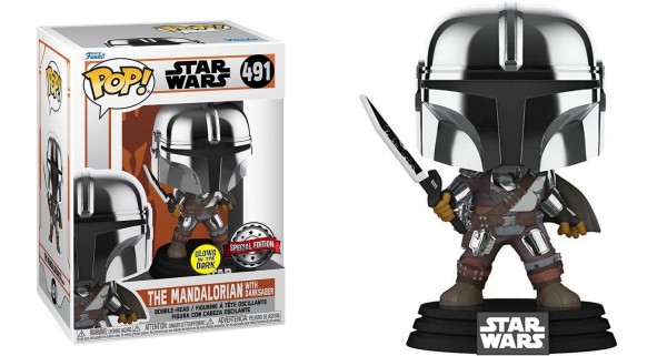 POP - Star Wars - The Mandalorian with Darksaber