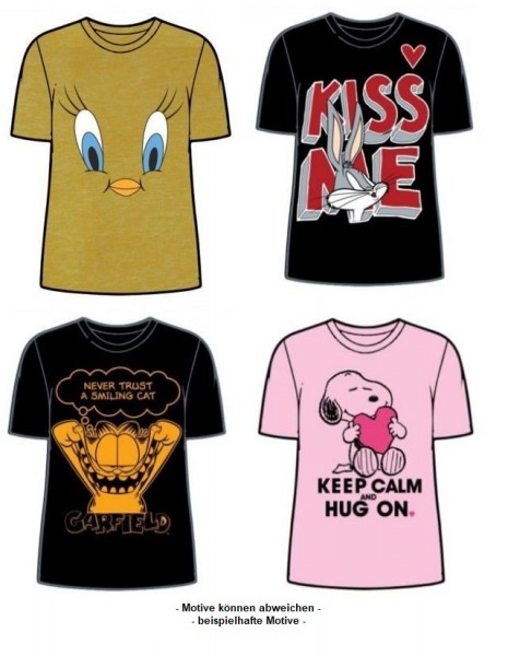 T-Shirt Frauen Mix Cartoon div.Grössen(12ct.)