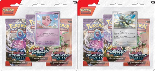 Pokémon Cards KAPU05 Gewalten der Zeit 3PackBlisDE