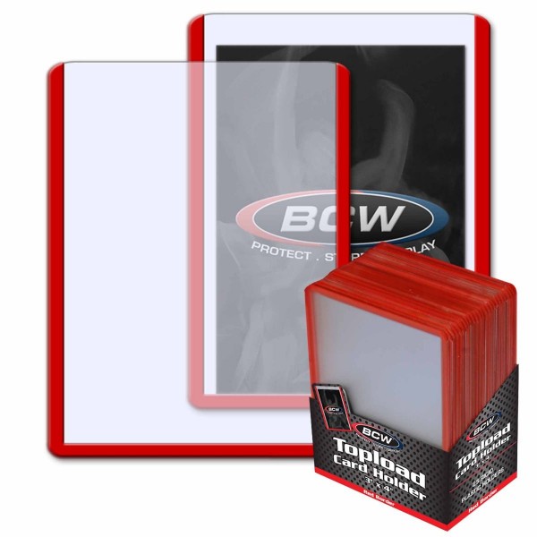 BCW Topload 3 x 4" (Red Border) (25 ct.)