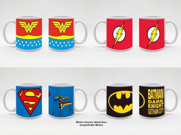 DC Universe Helden Tasse/Mug 350ml diverse Motive