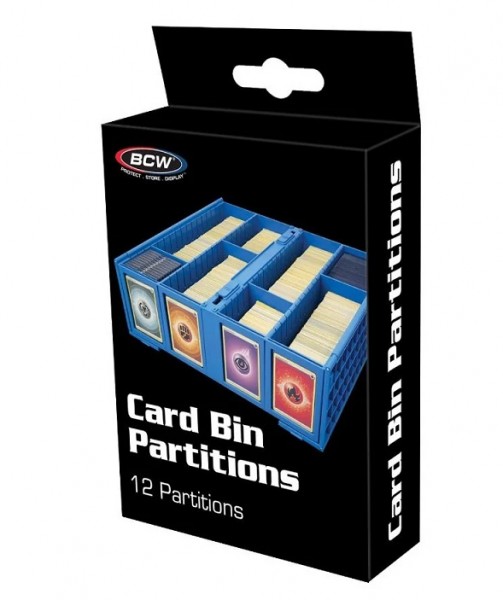 BCW Card Bin Partitions Blue (12 ct.)