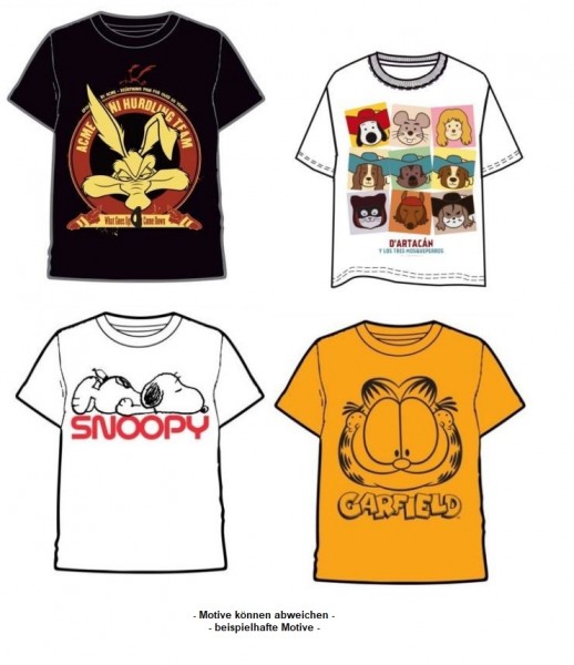 T-Shirt Männer Mix Cartoon div.Grössen(12ct.)