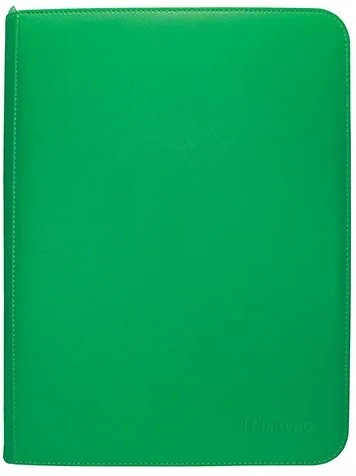 UP 9-Pocket Zippered-Pro-Binder - Green