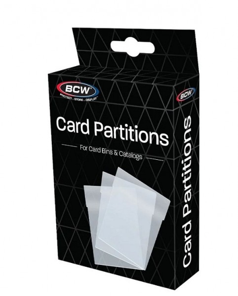 BCW Card Bin Partitions Clear (12 ct.)