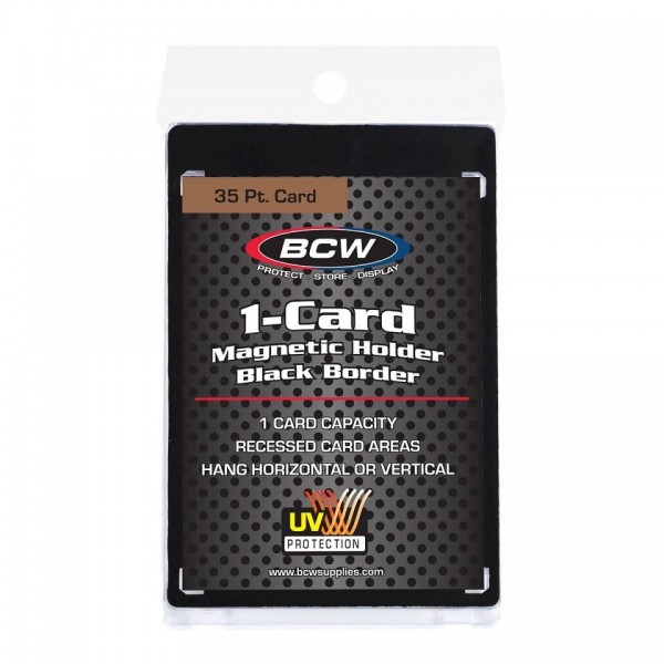 BCW Magnetic Card Holder Black Border regular/35pt