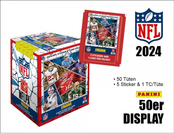 2024 NFL Sticker & Card Collection Display (50 ct.