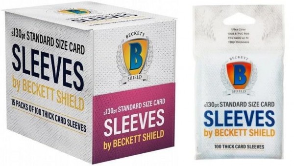 Beckett Shield 130ptSleeves(100ct)Display(15Packs)