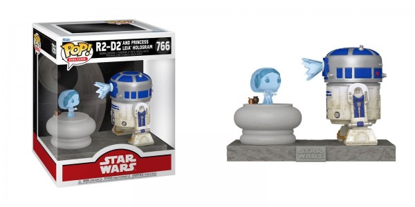 POP Deluxe - Star Wars - R2-D2 with Leia Hologram