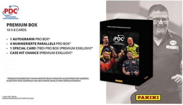 2025 Panini PCD World Champions of Dart PremiumBox