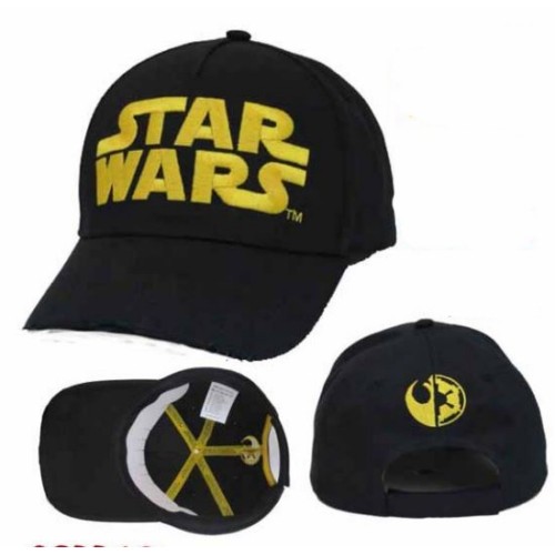 Baseball Cap Star Wars Logo schwarz/gold