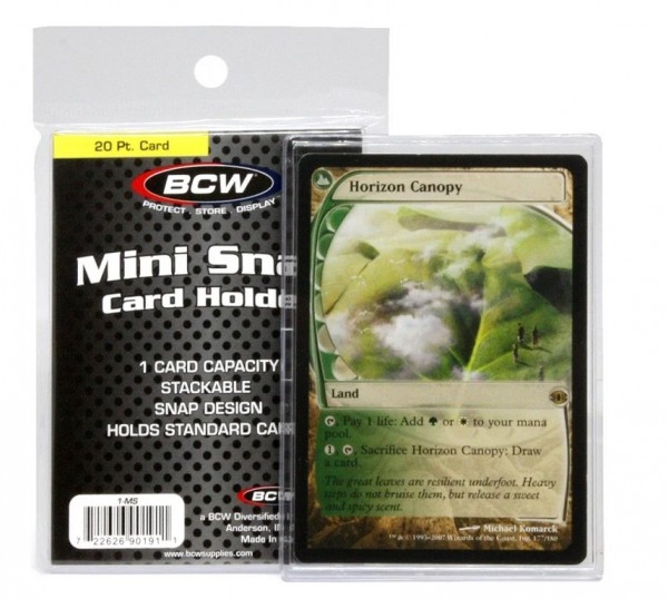 BCW Mini Snap Tite Card Holder (20 pt)